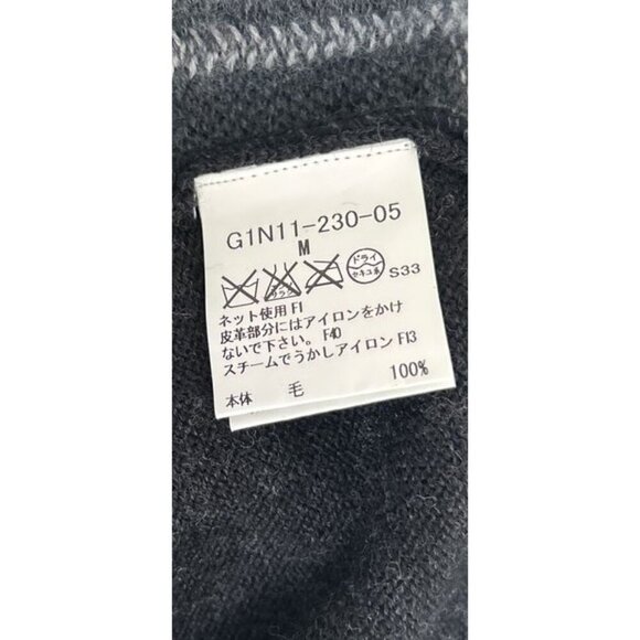 Mens Mackintosh London Black & Gray Plaid Wool Sweater Size M - Picture 8 of 9